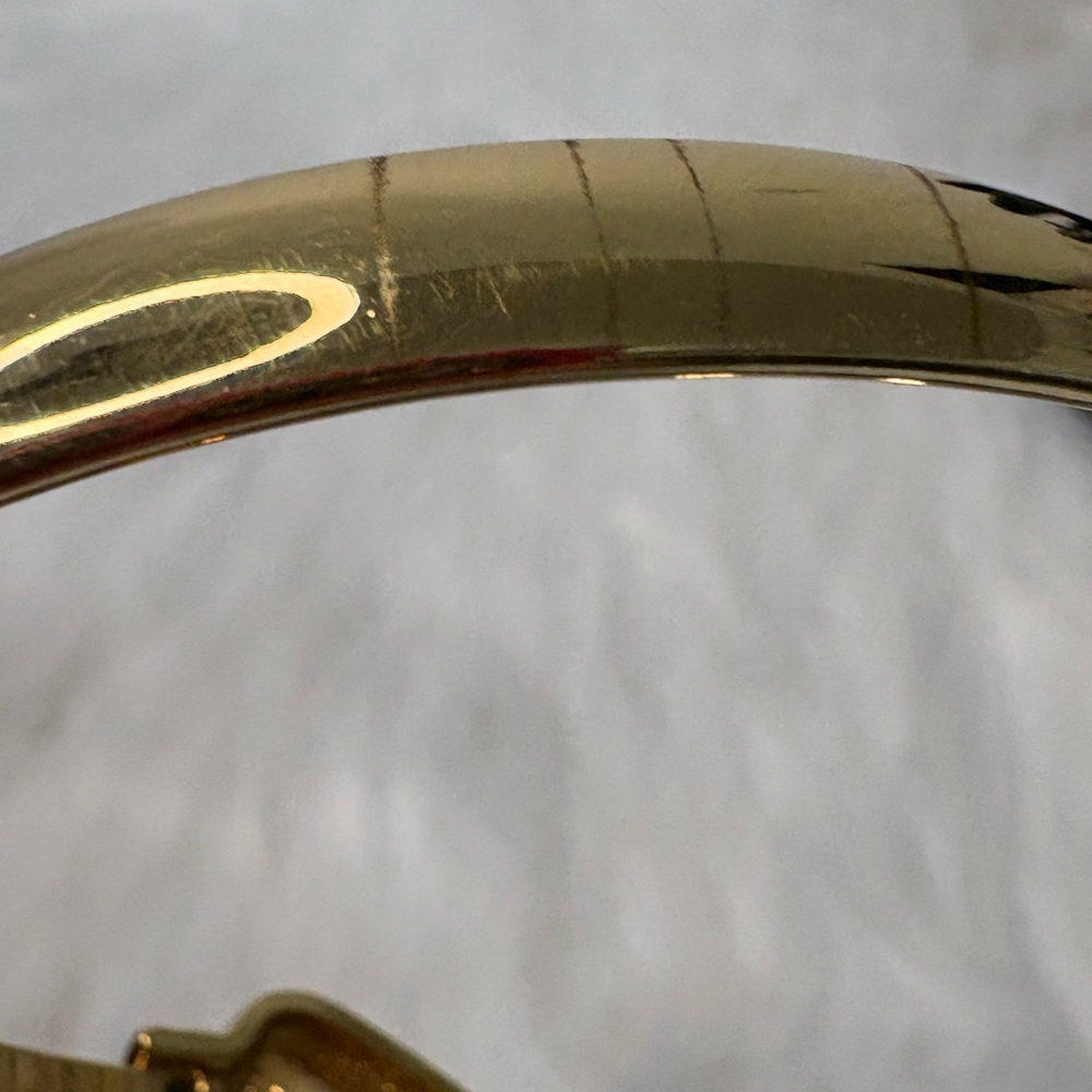 Gold Tone Crystal Women's Bracelet - Picture 4 of 7
